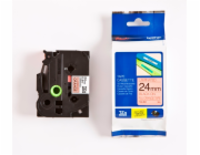 Brother TZe-B51, 24 mm, laminovaná signální oranžová páska / černý tisk Brother - TZe-B51, signální oranžová / černá (24mm)