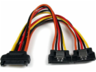 StarTech SATA 15-pin - SATA 15-pin x2, 0,15 m, vícebarevn...