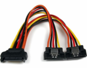 StarTech SATA 15-pin - SATA 15-pin x2, 0,15 m, vícebarevný (PYO2LSATA)