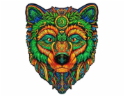 Puzzle Puzzler dřevěné, barevné - Moudrý medvěd