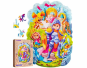 Puzzle Puzzler Puzzler dřevěné, barevné - Statečný rytíř