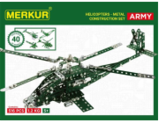 Stavebnice Merkur Helikopter Set, 515 dílů, 40 modelů