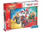 Clementoni - Puzzle Gormiti: Bojovníci čtyř živlů MAXI 60...