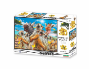 PRIME 3D PUZZLE - Surikata Selfie 48 dílků