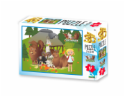 PRIME 3D PUZZLE - FARMAPARK MRKEV 63 dílků