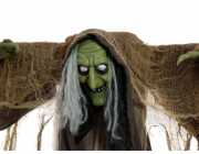 Halloween postava hrbaté čarodějnice, pohyblivá, 145 cm