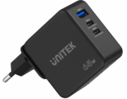 Nabíječka Unitek Nabíječka Unitek GaN, PD 65W, cestovní, 3 porty