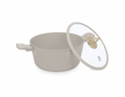Kastrol s titanovým povrchem a poklicí 28 cm Sahara Collection BH-8072