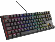 Klávesnice Genesis GENESIS THOR 303 TKL DE GAMING KEYBOARD RGB PODSVÍCENÍ MECHANICKÉ HNĚDÉ ČERNÉ HOT SWAP