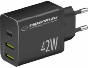 Esperanza EZC106K Síťová nabíječka 42W černá