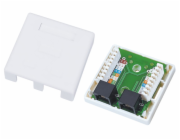 Alantec GN002 wire connector 2xRJ45 White