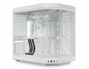 HYTE skříň Y70 Snow white / levé a přední sklo / Riser PCIe 4.0 / bez zdroje / 1x USB-C / 2x USB-A /