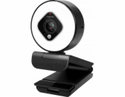 LogiLink Webová kamera Logilink FHD 76° Dual-Micro Autof. Ringlicht Stativ