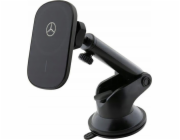Mercedes Silver Star MagSafe - Magnetický držák do auta s bezdrátovým nabíjením 15W (černý)