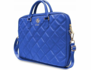 Guess  prošívaná 4G počítačová taška – taška na notebook 15/16 (modrá)
