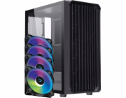 Zenpc skříň ZENPC Z3 Air Black 4x P12 PWM PST Black ARGB počítačová skříň 120mm