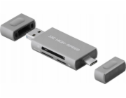 Čtečka JJC Čtečka paměťových karet JJC USB / USB-C SD, NM a microSD (SDXC, SDHC)