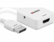 Lindy DisplayPort - HDMI AV adaptér bílý (38303)