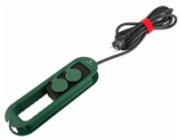 Viking síťová prodlužovací zásuvka R247, 2x AC 230V, IP44, délka 4,7 m