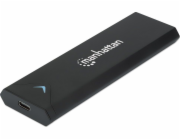 MANHATTAN Paměťový disk Aluminum M.2 NVME SSD Enclosure, Black, Retail Box