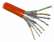 PLANET kabel FTP, drát, Cat 5e, fyzicky 6A, 4p, LS0H, stíněný každý pár, Planet Elite, oranžový, Dca, balení 100m, TWIN