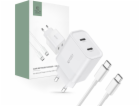 Nabíječka Tech-Protect  C20W 2-PORTOVÁ SÍŤOVÁ NABÍJEČKA P...