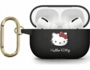 Sourcing Hello Kitty HKAP23DKHSK Airpods Pro 2 (2022/2023) kryt černo/černý silikonový 3D Kitty Head