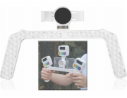 LensGo Grip Holder Stabilizátor pro telefon Smartphone Telefon 3x ISO noha LensGo / L3 / bílá