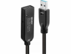 kabel Lindy USB 3.0 na USB-C (W) 20m černý