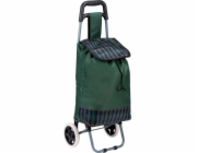 Vozík na nákupní tašky s rámem, 31 litrů, zelený