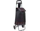 Vozík na nákupní tašky s rámem, 31l, černý