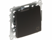 Kontakt-Simon Simon 54 "zvonkové tlačítko" (modul) 16AX 250V šroubové svorky matná černá DD1A.01/49