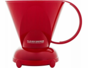 Clever  Dripper - Kávovar L 500ml červený + 100 filtrů