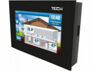 Pokojový ovladač Tech ST-281 s RS komunikací (2 mm sklo) ČERNÁ