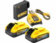 DEWALT NABÍJEČKA / USB ADAPTÉR DEWALT +2x5,0Ah POWER STACK