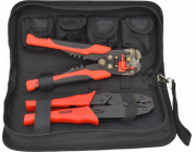 AWTools KLEŠTĚ NA KONEKTORY + 5 ZÁSNUBNÍKŮ + IZOLAČNÍ STĚHOVAČ