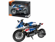 MECHANICAL MASTER - Stavebnice Silniční motorka modrá 542 ks