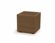 Květináč Prosperplast MADERA SQUARE eco wood 38,5 cm naturo