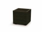 Květináč Prosperplast MADERA SQUARE eco wood 38,5 cm kávový