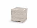 Květináč Prosperplast MADERA SQUARE eco wood 38,5 cm bílý...