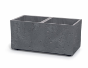 Květináč Prosperplast SIERRA CASE beton effect 77 cm šedý