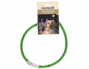 Beeztees Obojek Dogini silikonový   s USB připojením zelený 70x1cm
