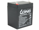 Long 12V 5Ah olověný akumulátor HighRate F2