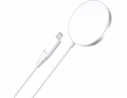 Magnetická bezdrátová nabíječka Choetech T518 15 W (bílá)