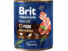 BRIT Premium by nature Pork with Trachea - vlhké krmivo p...