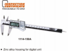 Velikost CALIPER 150 DIGITS. 6 SQ ZINKOVÉ POUZDRO /CERT.