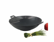KELA Wok litinový 36 cm s příslušenstvím sada 5 ks KL-77943