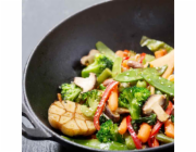 KELA Wok litinový 36 cm s příslušenstvím sada 5 ks KL-77943