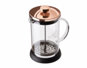Konvička na čaj a kávu French Press 800 ml Rosegold Metallic Line BH-1495