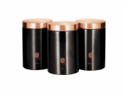 Dóza na potraviny sada 3 ks Black Rose Collection BH-1734